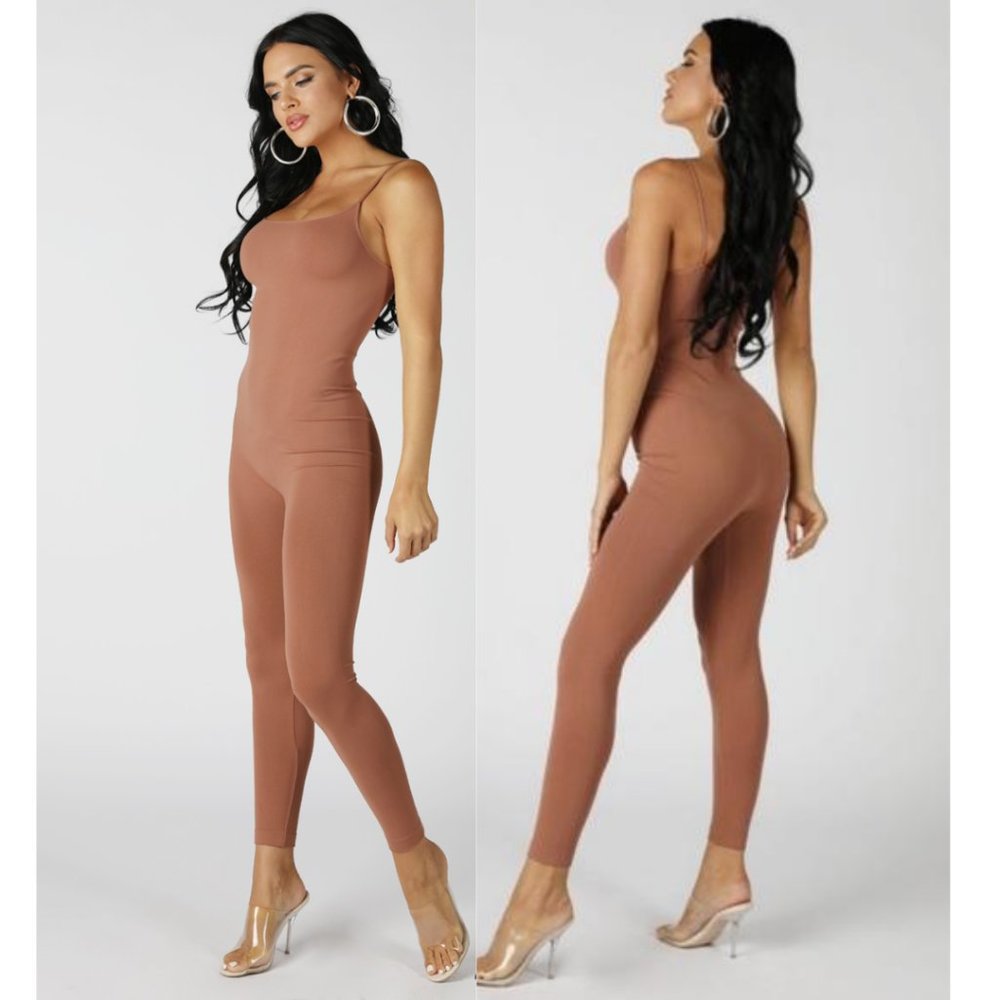 Nikibiki Seamless Jumpsuit in Cognac